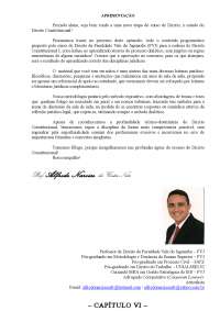 CAPITULO VI- DOS DIREITOS E GARANTIAS FUNDAMENTAIS-Prof.Alfredo Narciso