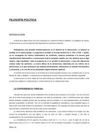 Teoría Filosofía Política