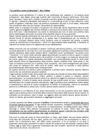 Max Weber La politica come professione