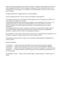 El lenguaje audiovisual - Apuntes de Periodismo - Docsity