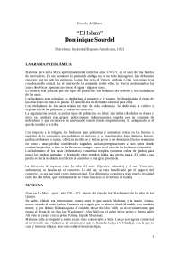 Resumen libro de Sourdel: "El Islam"