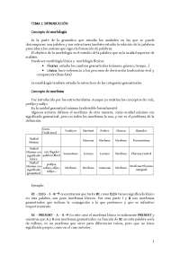 Morfología General. Apuntes sobre morfología general de la extinta licenciatura de lingüística.