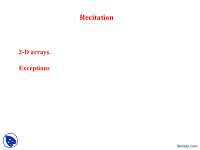 Array - Object Oriented Programming and Data Structures - Lecture ...