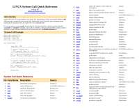 syscall - table