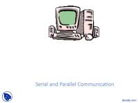 Serial and Parallel Communication - Communication Theory - Lecture Slides