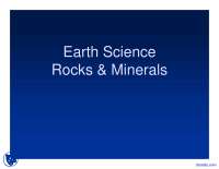 Rocks and Minerals - Earth Science - Lecture Slides | Slides Earth ...