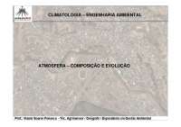 Aula 3 - Evolução e Composição da Atmosfera