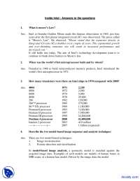 Inside Intel - Introduction to Nano Technology - Solved Quiz