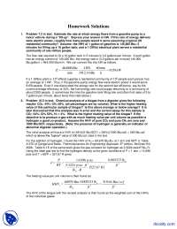 Energy Flows - Alternative Energy Engineering - Solved Homework