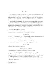 Time Series - Econometrics - Lecture Notes