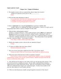 Study Guide for Test 1 - Origins and Definitions - Dance Appreciation | DANC 2010