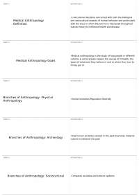 Exam 1 | ANP 370 - Culture, Health, and Illness