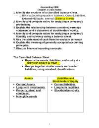 Chapter 2 Notes - Survey of Accounting | ACCT 2000 - Docsity