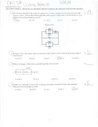 Old Exam 1 with Solutions - Physics with Calculus II | PHY 2054 - Docsity
