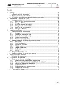 Treinamento para inspetores de fabricação: Soldagem