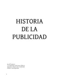 Apuntes de histoia de la publicidad