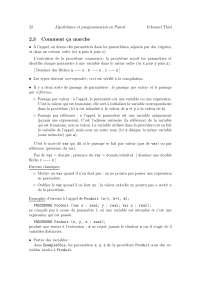 Notes sur l'algorithmes et programmation en Pascal - 2° partie - Docsity
