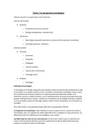 La perspectiva sociológica