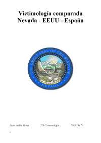 Trabajo de victimología comparada. Las Vegas - EEUU (UMA)
