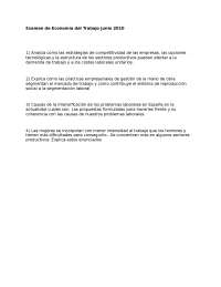 examen de economia del trabajo