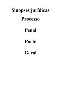 sinopses jurídicas 14 - processo penal - parte geral