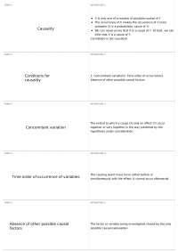 Experimental Design and Data Collection: Terms and Definitions
