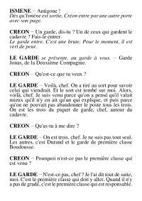 Notes Sur Antigone De Jean Anouilh 2 Partie Docsity