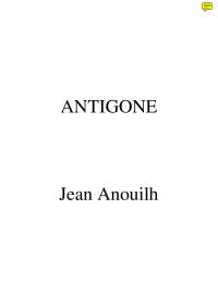 Notes Sur Antigone De Jean Anouilh 2 Partie Docsity