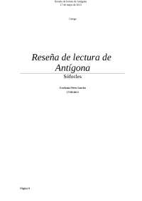 Trabajo Antígona-Sófocles