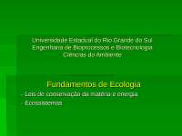 Conceitos básicos de ecossistemas e biomas