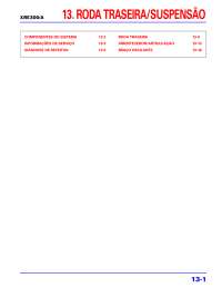 Manual Servico Honda XRE 300 2010 - 13 roda traseira-suspens?o