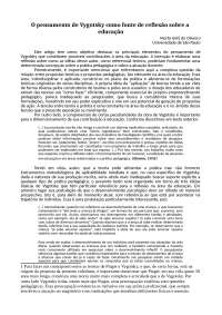 o pensamento de vygotsky