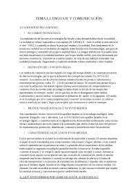 LENGUAJE AUDIOVISUAL TEMA 1 - Apuntes de Lenguaje publicitairio - Docsity