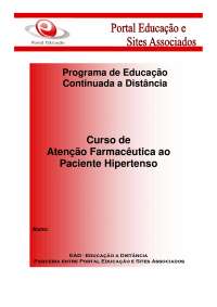 Atenção Farmacêutica ao Paciente Hipertenso