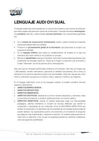 Lenguaje audiovisual. 1º Comunicación Audiovisual URJC - Apuntes de ...
