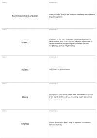 Final Exam, part 2 | LIN 401 - Introduction to Linguistics