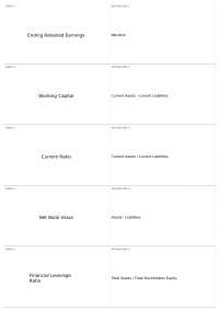 Final Formulas, part 2 | ACC 201 - Principles of Financial Acct