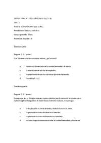 Examen Teórico Microeconómica 2: Preguntas 5, 6, 7 y 8