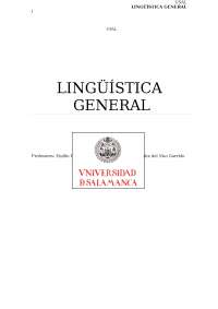 Apuntes Lingüística General