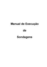 Manual de Execução de Sondagens