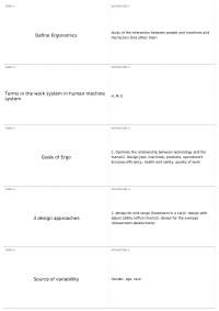 Final Exam | ISE 3624 - Industrial Ergonomics