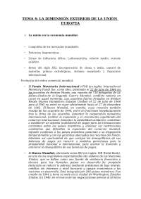 TEMA 4: LA DIMENSIÓN EXTERIOR DE LA UNIÓN EUROPEA