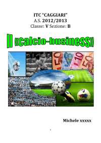 IL CALCIO BUSINESS TESINA RAGIONERIA