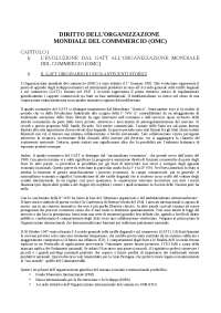 Analisi del GATT e dell'OMC: Elementi di continuità e discontinuità