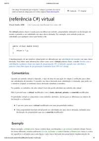 CSHARP - (refer?ncia c#) virtual