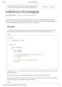 Modificador de Acesso Protegido em C#
