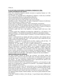 Resume Bioinformatica TEMAS I, II, III, IV Castellano