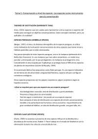 Taxones de sustitución (surrogate taxa)