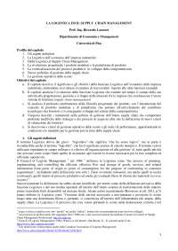 La logistica ed il supply  chain management 6 2