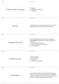 Chapter 2 | ACC 202 - Principles of Management Acct - Docsity
